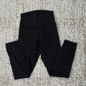 Lululemon Athletica Black Patterned Leggings
